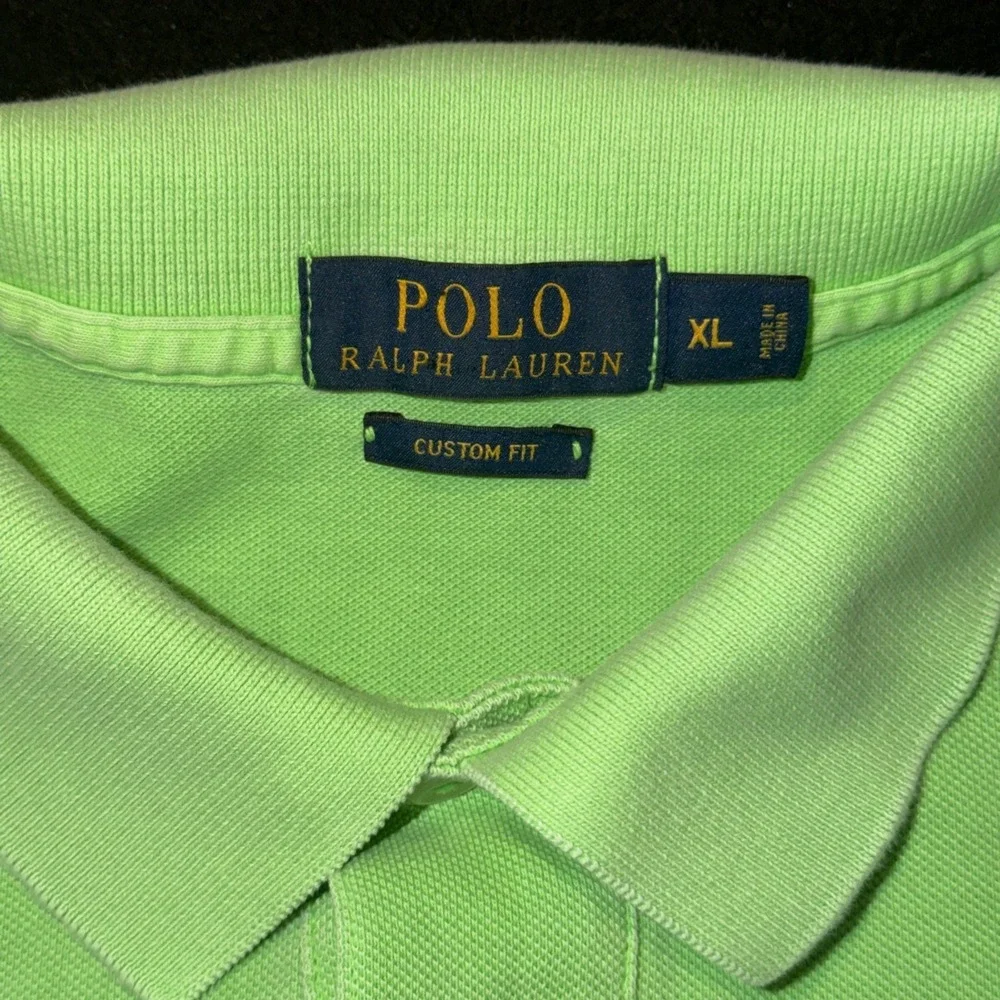 Polo Ralph Lauren Polo Green Big Pony US Open 2015 Tennis Custom Fit Mens XL